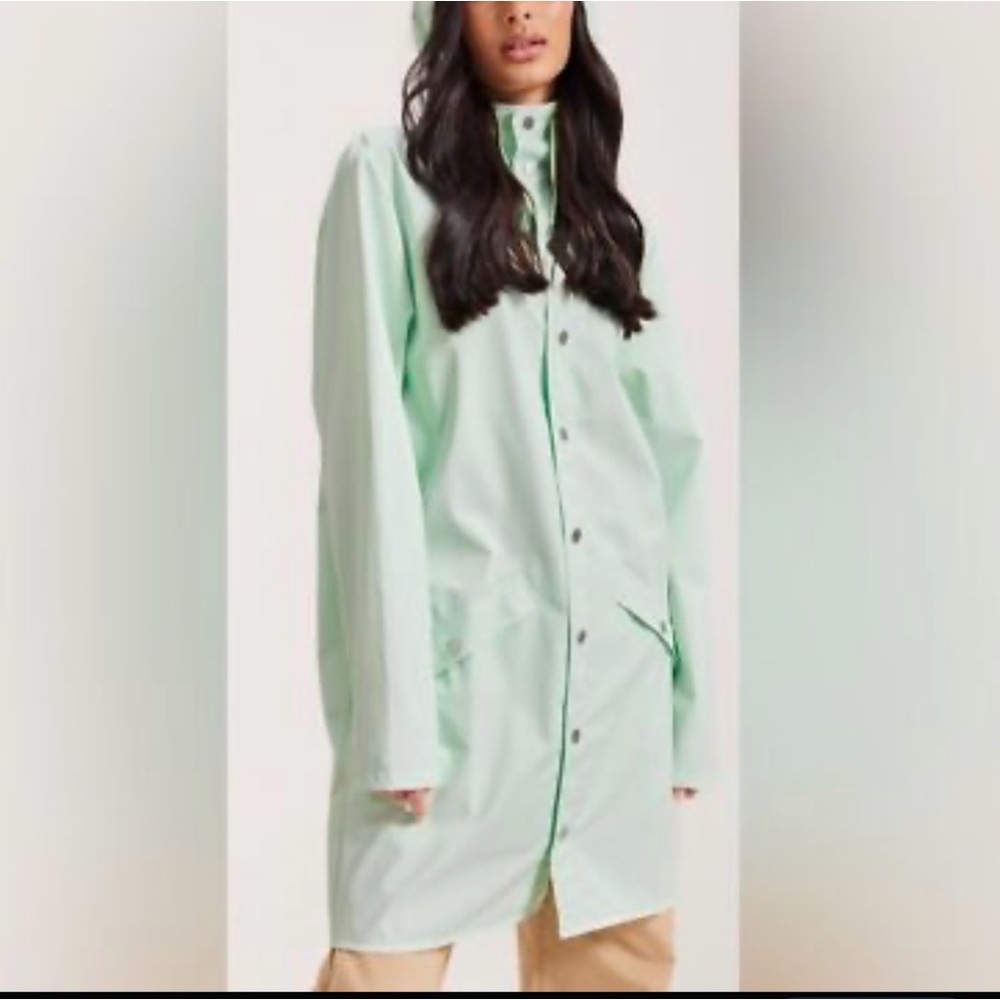 Rains Mineral Hooded Raincoat NWT $125